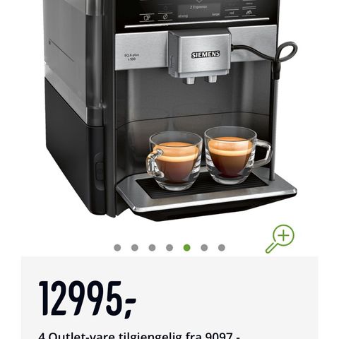 Siemens EQ.6 Plus S500 kaffemaskin