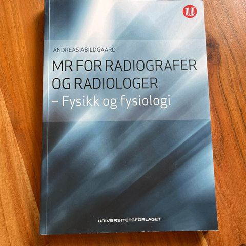 Bøker til radiografi/radiolog/sykepleier utdanning