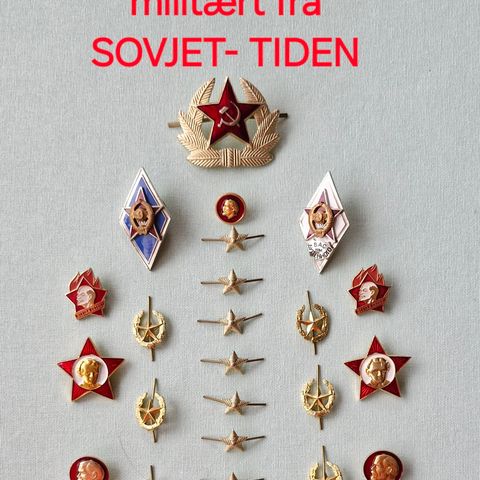 Pins: Sovjetunionen - diverse pins/merker/militæret.