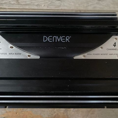 DENVER CAP-4100 800W 4 kanals forsterker * KAN SENDES*