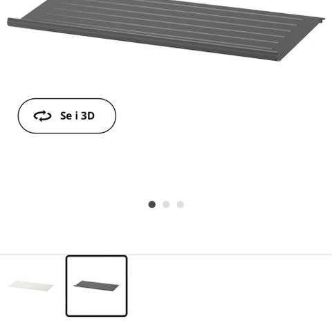 Hylleplater IKEA Komplement 2 stk