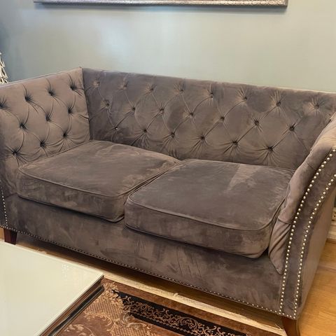 Toseter Madison grå sofa 175cm bred nypris 13.000kr