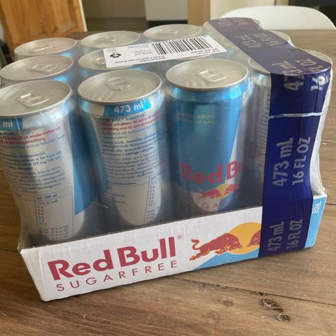 Redbull sugarfree 12x473ml (Svensk pant!)