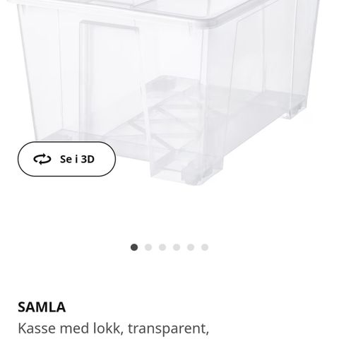 Samla plastkasse