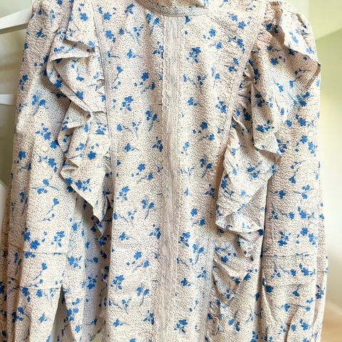 Noella bluse (Rina Blouse Flower Blue Flower)