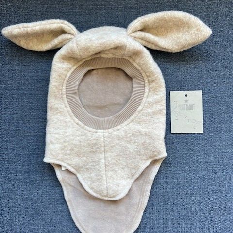 Huttelihut ull Lue Balaclava Bunny fargen Sand strl 0-12 mnd