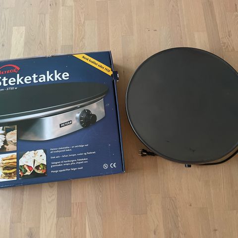 Meteor steketakke 60cm med kant