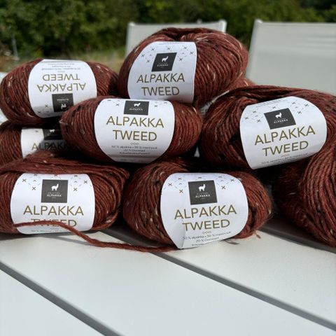 Alpakka tweed garn