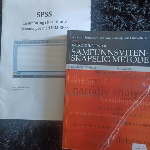 Introduksjon til Samfunnsvitenskapelig metode, inkludert SPSS