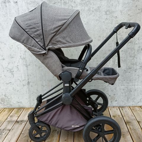 Cybex Priam m/bag og lux seat, Manhattan grey