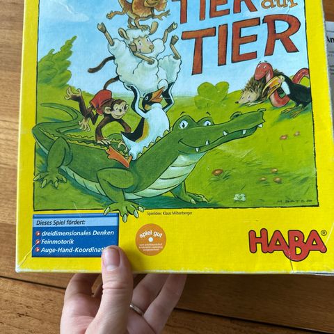 Haba dyr på dyr, treleker, brettspill