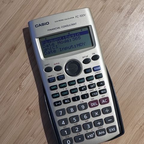 Casio FC-100V Finanskalkulator