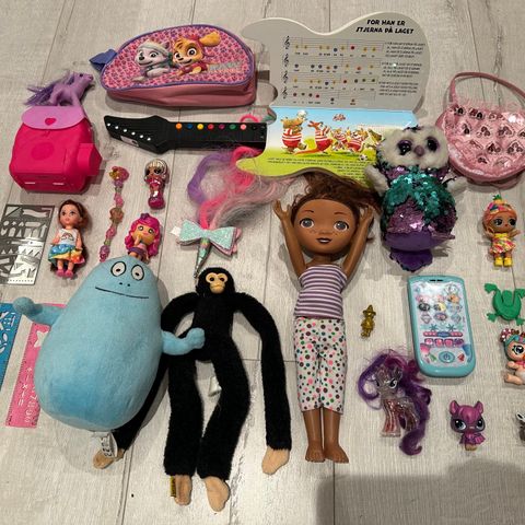 Lekepakke dukker barbaflink TY beanie boo my little pony