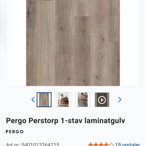 Pergo mountain grey oak gulv