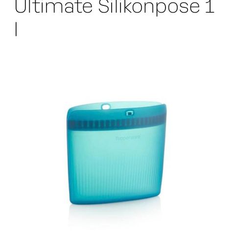 Tupperware silikonpose, ny, halv pris