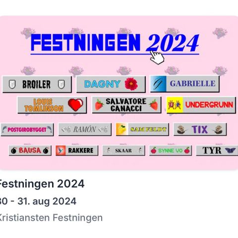 Festningen 🎫 Spar 400,- på festivalpass