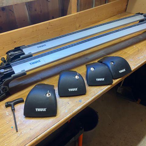 Thule wingbars til rails (Mitsubitshi outlander)