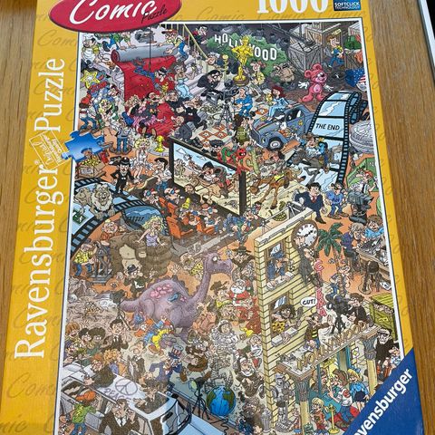 Puslespill 1000 brikker. Comic Puzzle og Jan van Haastern.