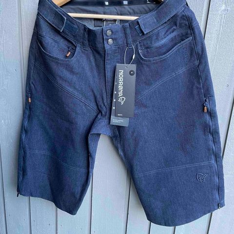 Norrøna skibotn denim shorts str. M