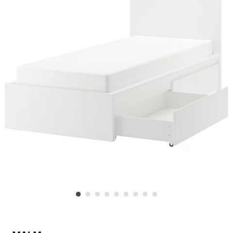 Ikea Malm seng 90x200