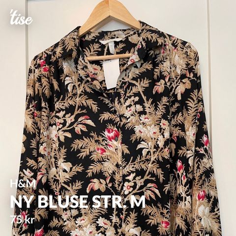 Ny bluse fra H&M str. M