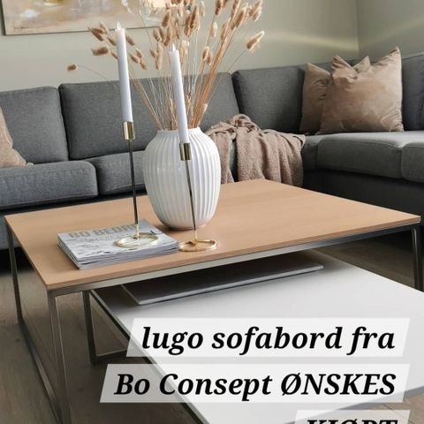 Sofabord ønskes kjøpt