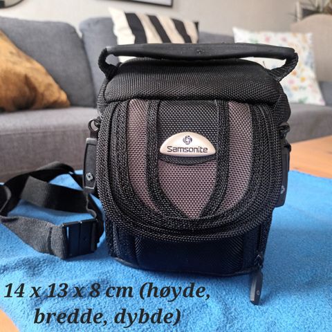 SAMSONITE KAMERAVESKE SORT. Kan sendes☆