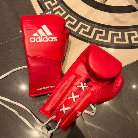 ADIDAS BOXING ADISPEED LACE UP GLOVES