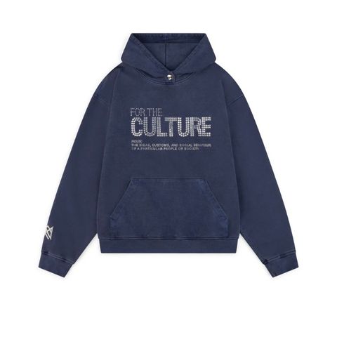 FOR THE CULTURE CRYSTAL HOODIE - NAVY from Realartisticpeople