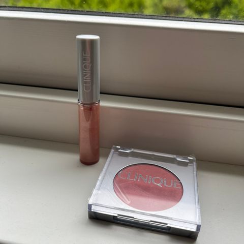 Ubrukt lipgloss & blush fra Clinique (selges samlet)