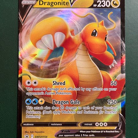 Pokémon kort Dragonite V