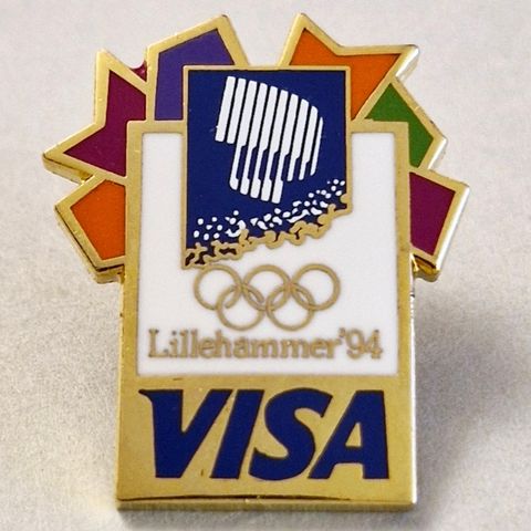 Pins: Visa sponsorpin OL'94 Lillehammer