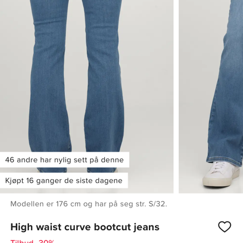 Jeans curve boot cut M/30 Cubus