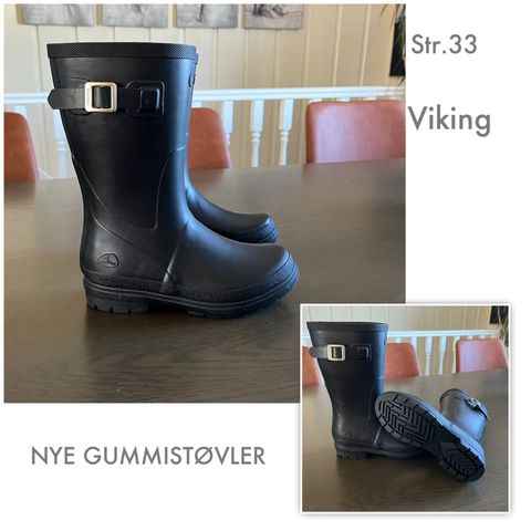 SOLGT (men ikke hentet enda) Nye Viking gummistøvler str. 33