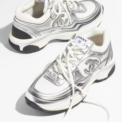 Chanel Metallic Sneakers