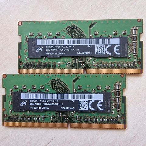 Micron 8Gb (2x4Gb) PC-2400 parede brikker