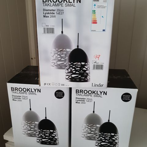 Brooklyn hengelampe/taklampe Smal