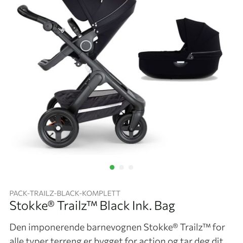 Stokke trailz i sort