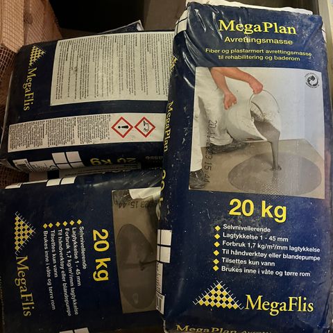 Megaplan avrettingsmasse 20kg