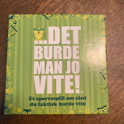 Spørrespillet - det burde man jo vite!