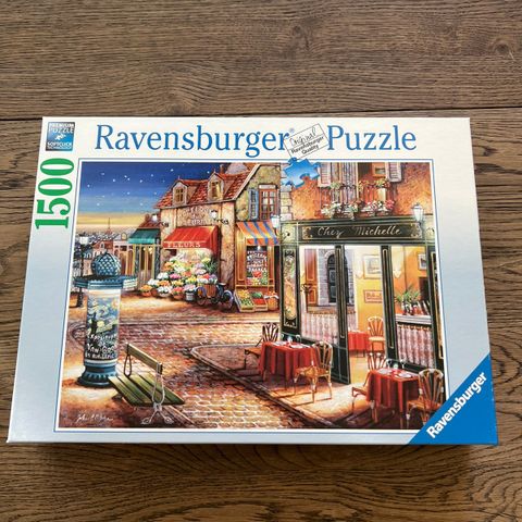 Ravensburger "Passage to Paris" puslespill – 1500 brikker, som nytt!