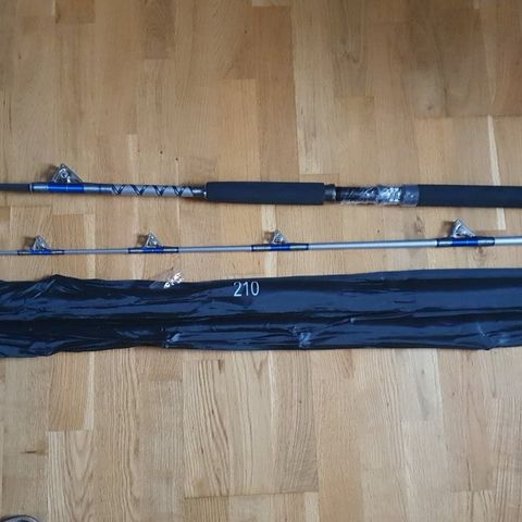 Fiskestang "Bahamas": very strong trolling, jigging fishing rod 210 cm