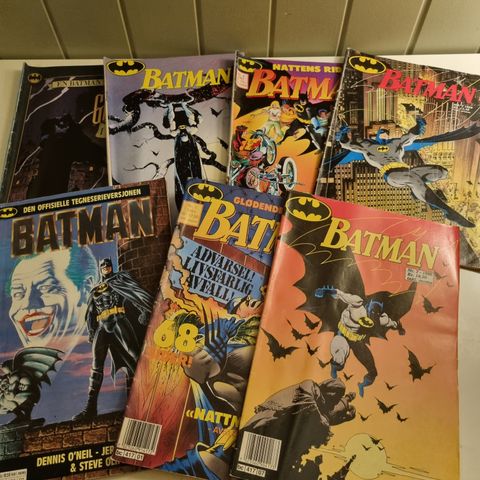 7 stk Batman blader selges samlet kr 50