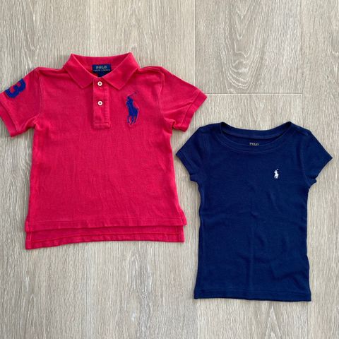 2 T-skjorter fra Polo Ralph Lauren (2-3år)