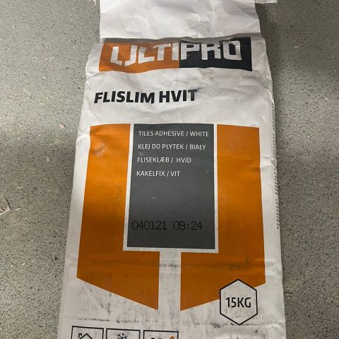 Ultipro flislim 2x 15kg. Produsert i 2021