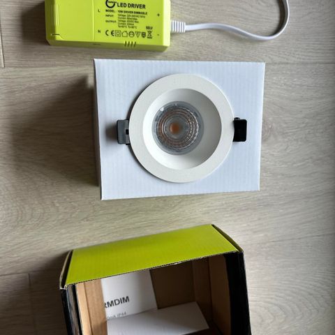 1 stk Namron Alfa Downlight 10W warmdim