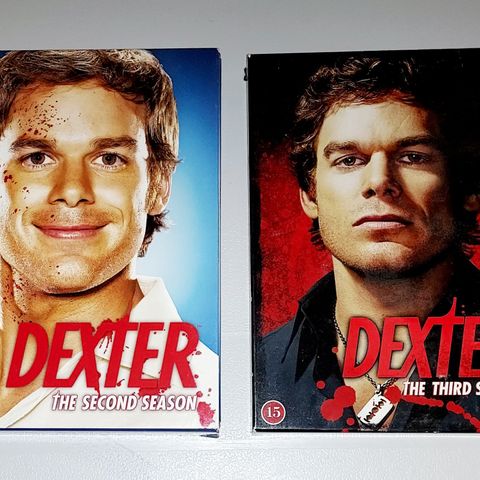 9 DVD.DEXTER.THE SECOND & THIRD SEASON.Annonse nr.1