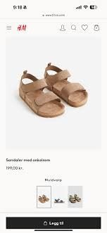 Beige sandaler fra HM, str 23