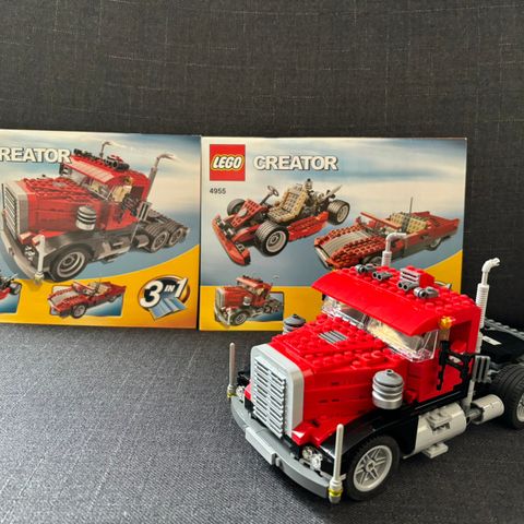 Lego Creator 3i 1 Truck +racerbiler modell 4955