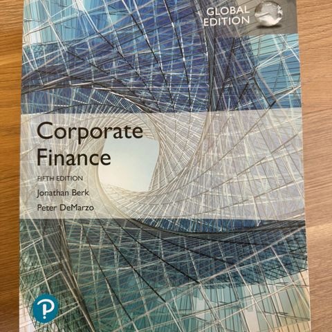 Corporate Finance - Bark & DeMarzo, 5 utg 2020